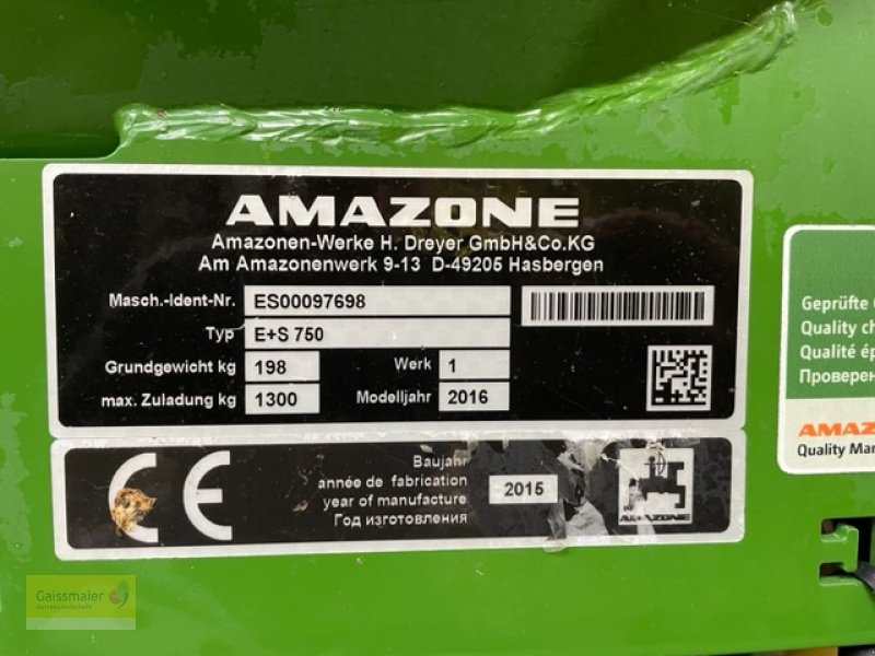 Sandstreuer & Salzstreuer typu Amazone E+S 750, Gebrauchtmaschine w Freising (Zdjęcie 7)