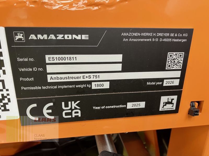 Sandstreuer & Salzstreuer типа Amazone E+S 751 EASY KOMMUNAL, Neumaschine в Bad Abbach (Фотография 15)