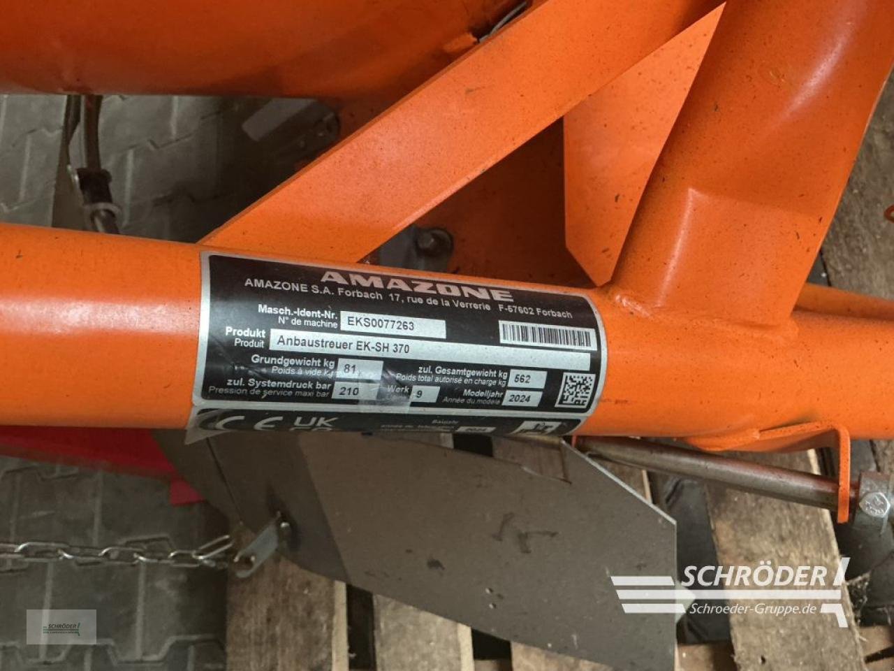 Sandstreuer & Salzstreuer tipa Amazone EK-SH 370, Gebrauchtmaschine u Lastrup (Slika 4)