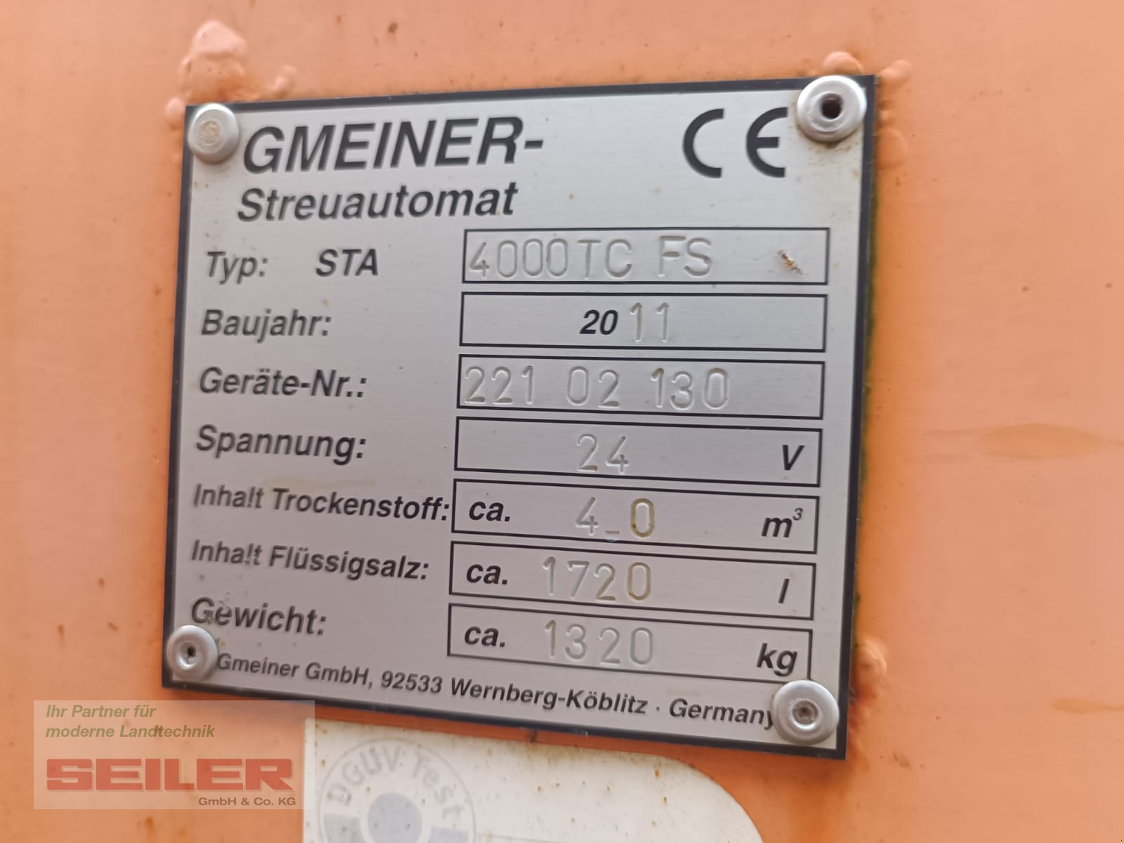 Sandstreuer & Salzstreuer a típus Bucher STA 4000 TC FS, Gebrauchtmaschine ekkor: Parsberg (Kép 10)