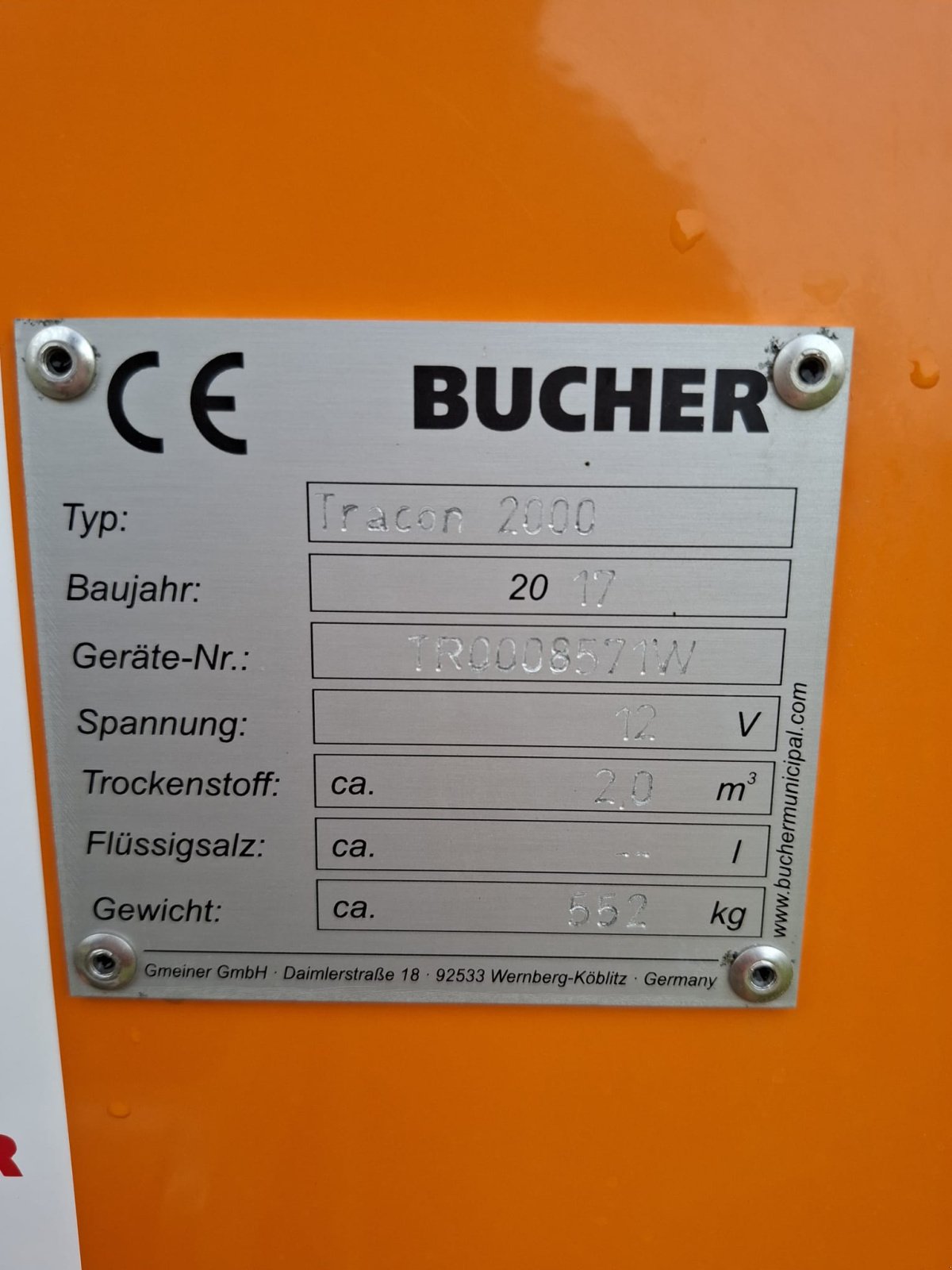 Sandstreuer & Salzstreuer of the type Bucher Tracon 2000, Gebrauchtmaschine in Miltach (Picture 6)