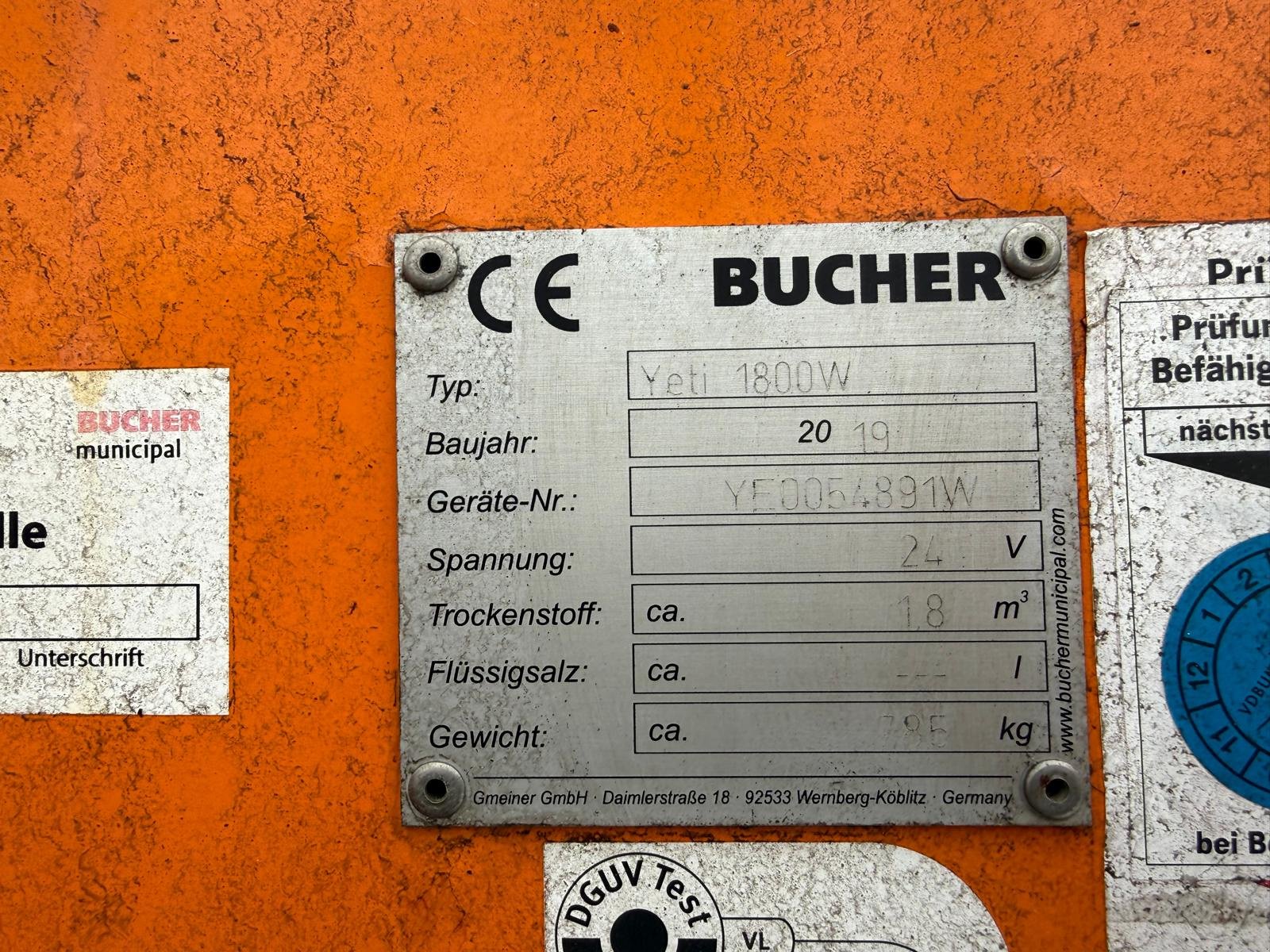 Sandstreuer & Salzstreuer des Typs Bucher Yeti 1800W, Gebrauchtmaschine in Wiedemar (Bild 11)