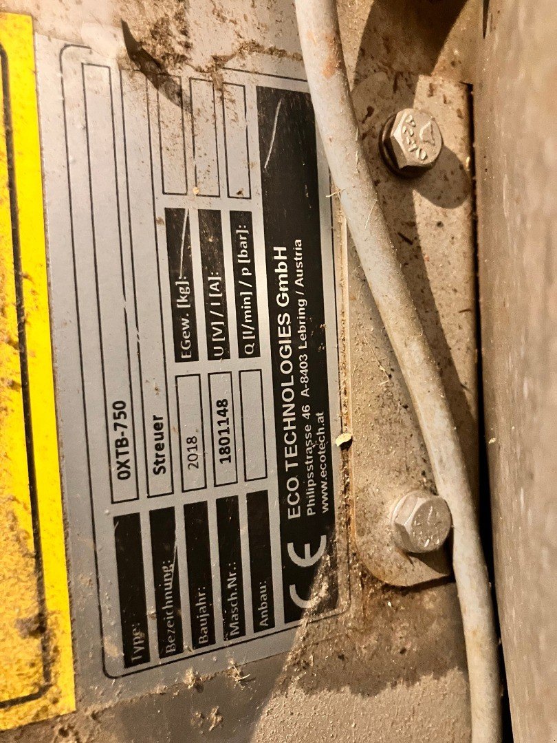 Sandstreuer & Salzstreuer typu Eco OXTB-750, Gebrauchtmaschine v Landquart (Obrázek 6)