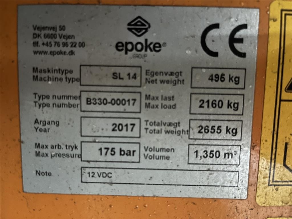 Sandstreuer & Salzstreuer типа Epoke SL 14 1,4 meter med presenning, Gebrauchtmaschine в Sakskøbing (Фотография 4)