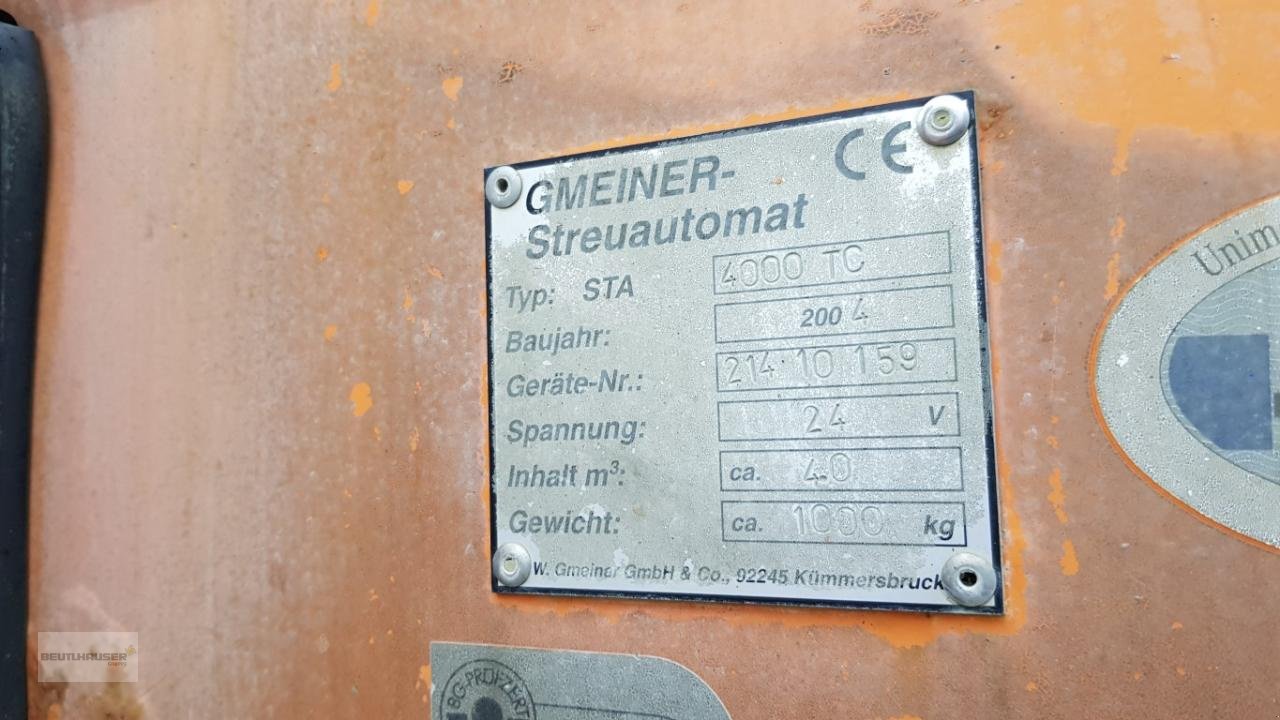 Sandstreuer & Salzstreuer des Typs Gmeiner Gmeiner Streuer STA 4000 TC, Gebrauchtmaschine in Hagelstadt (Bild 5)