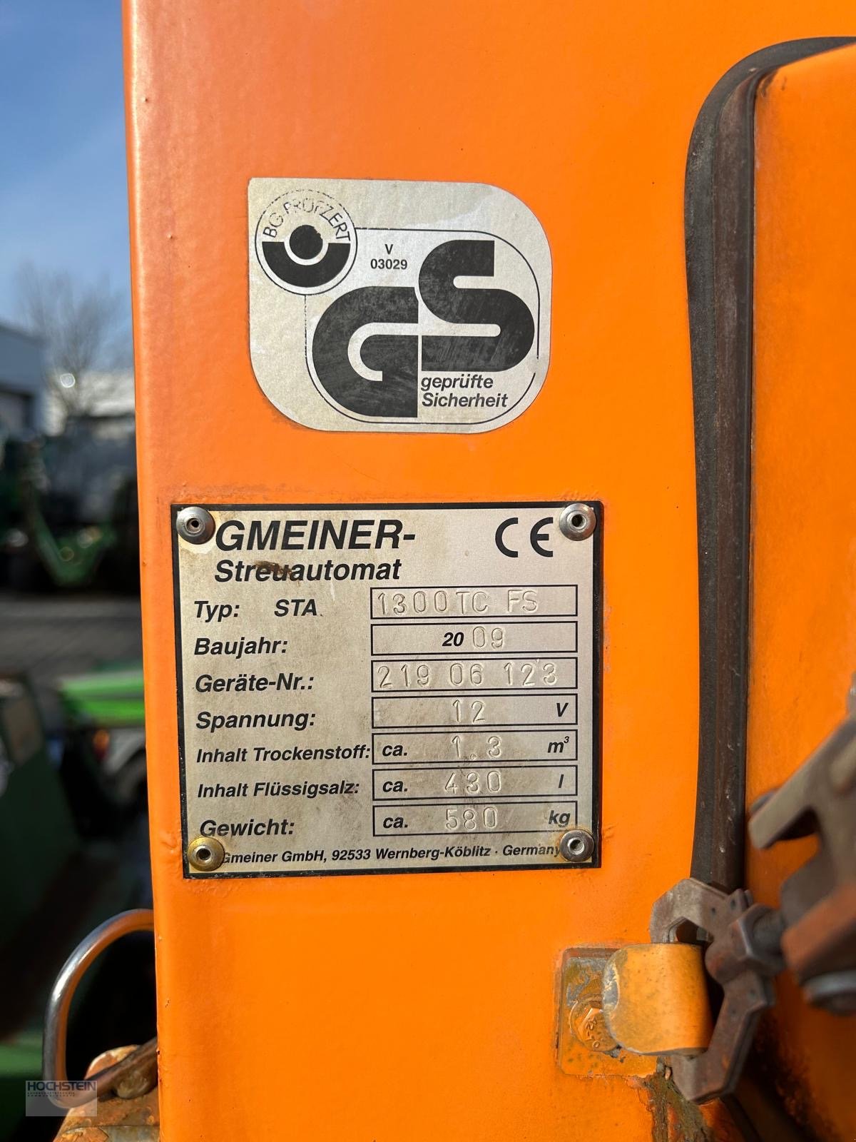 Sandstreuer & Salzstreuer типа Gmeiner STA 1300 TC, Gebrauchtmaschine в Heidelberg - Rohrbach Süd (Фотография 6)