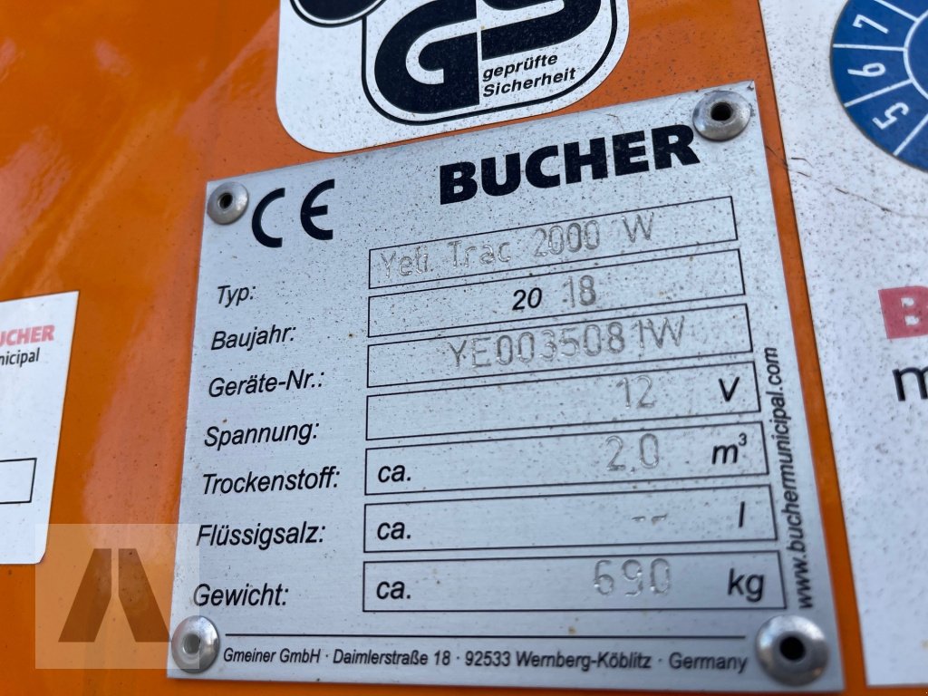 Sandstreuer & Salzstreuer of the type Gmeiner Streuautomat Yeti Trac 2000, Gebrauchtmaschine in Eching (Picture 6)