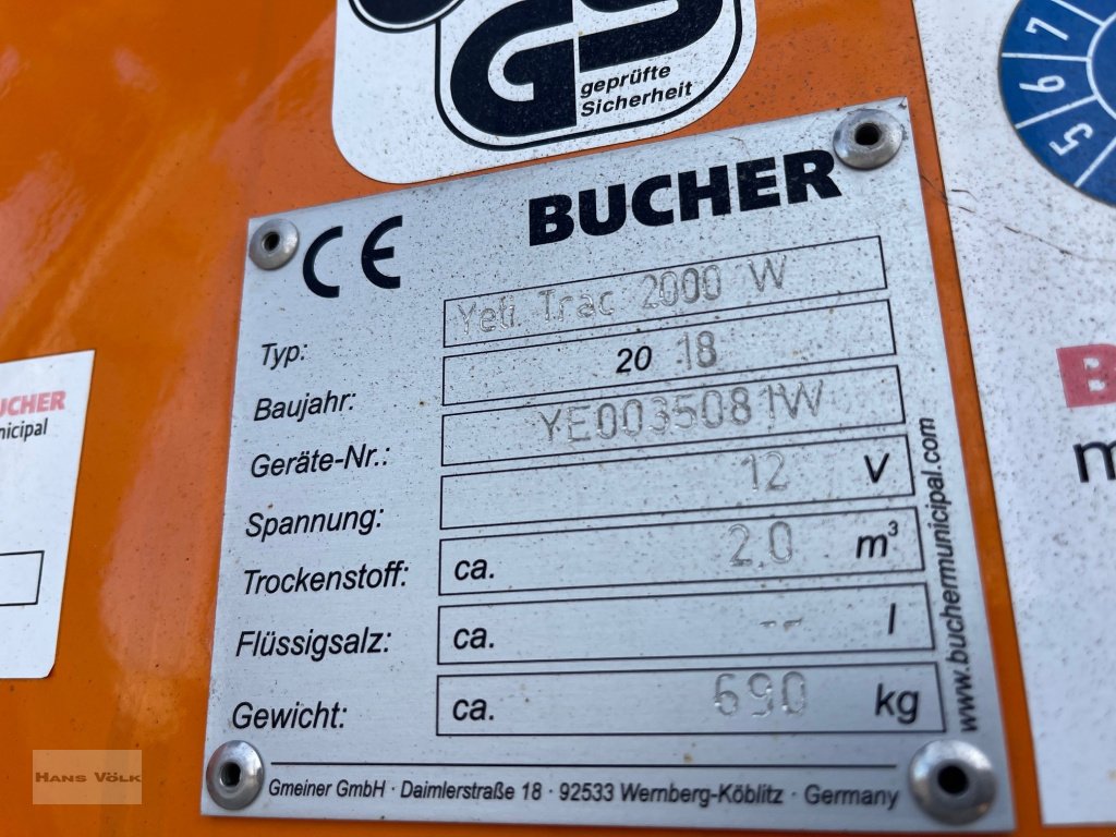 Sandstreuer & Salzstreuer a típus Gmeiner Streuautomat Yeti Trac 2000, Gebrauchtmaschine ekkor: Eching (Kép 6)