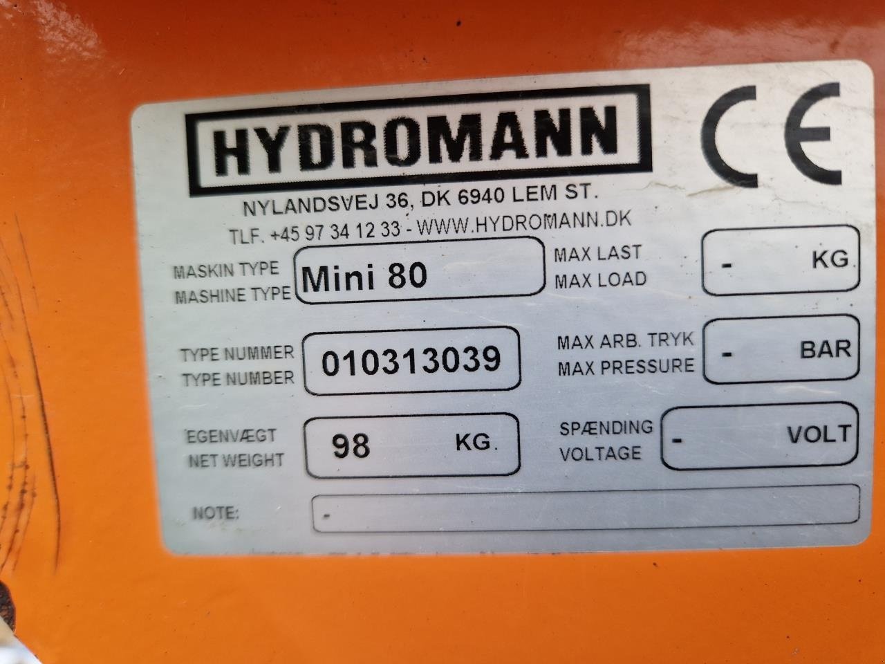 Sandstreuer & Salzstreuer typu Hydromann MINI 80, Gebrauchtmaschine v Jelling (Obrázek 6)
