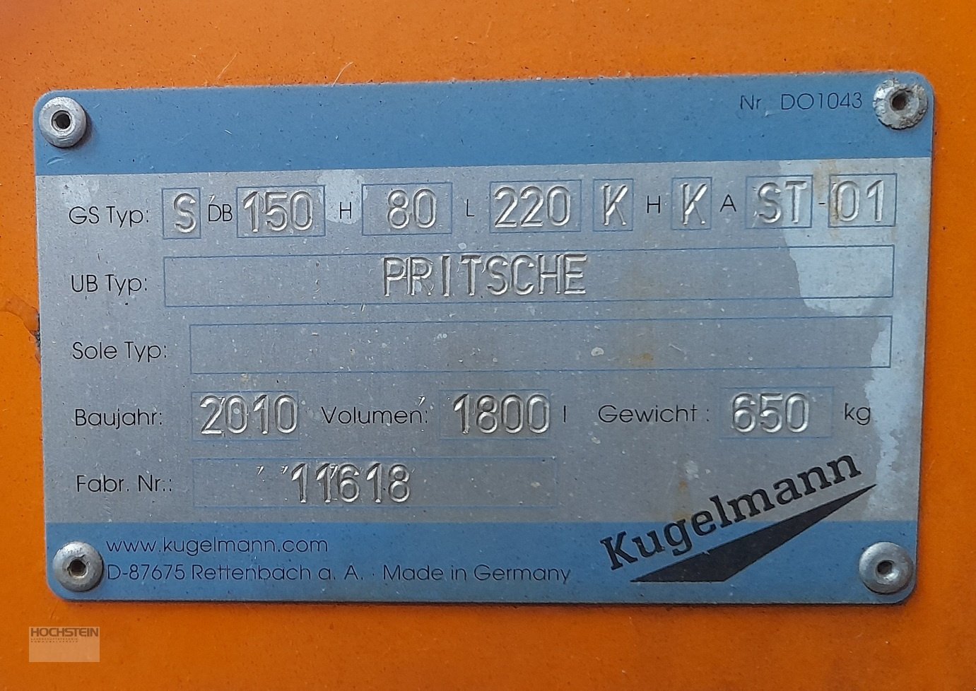 Sandstreuer & Salzstreuer of the type Kugelmann Duplex Inox, Gebrauchtmaschine in Heidelberg - Rohrbach Süd (Picture 3)