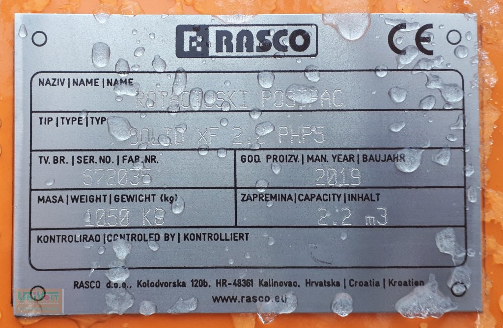 Sandstreuer & Salzstreuer tip Rasco Rasco Solid XF 2,2qm für Unimog Sonderpreis, Neumaschine in Warmensteinach (Poză 5)