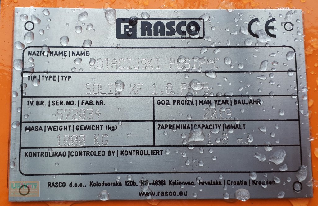 Sandstreuer & Salzstreuer tip Rasco Salzstreuer Rasco Solid XF 1,8qm sofort verfügbar, Neumaschine in Warmensteinach (Poză 5)
