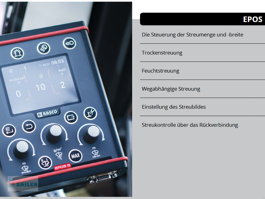 Sandstreuer & Salzstreuer del tipo Rasco TRP 1.0, Neumaschine In Landsberg (Immagine 10)