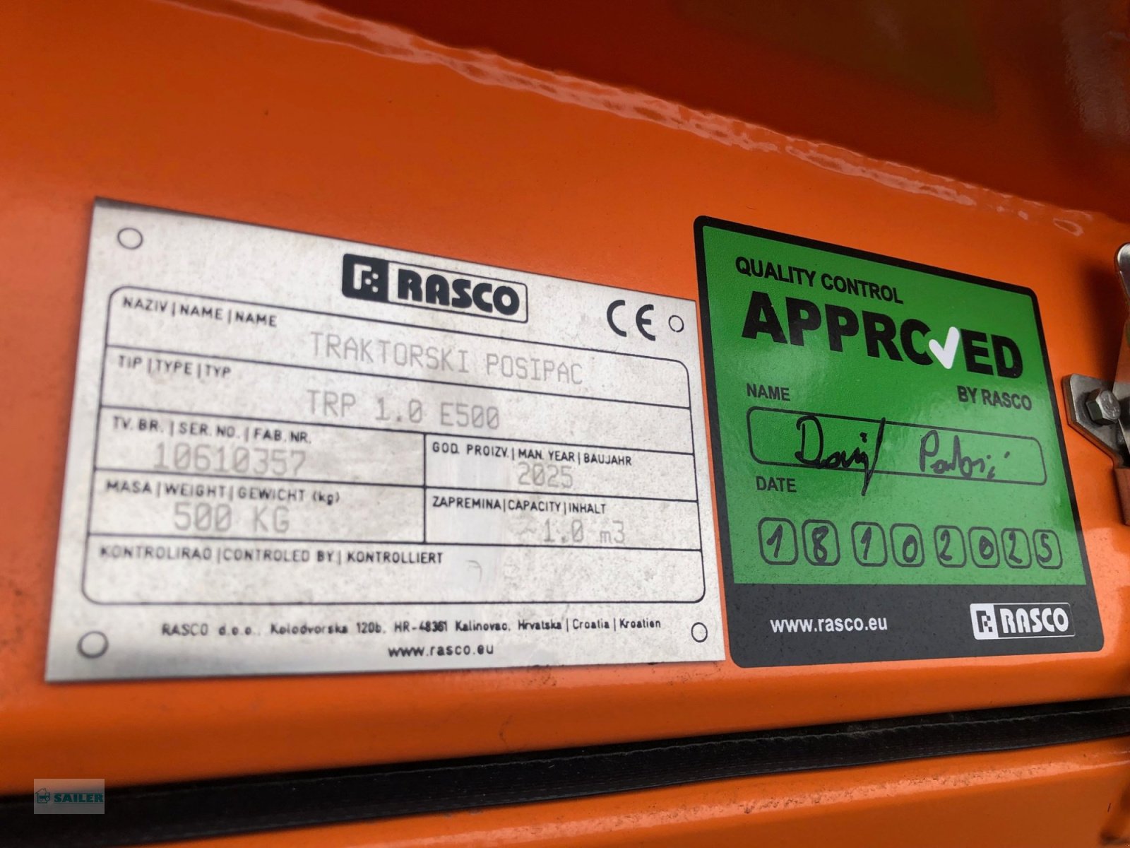 Sandstreuer & Salzstreuer del tipo Rasco TRP 1.0, Neumaschine In Landsberg (Immagine 8)