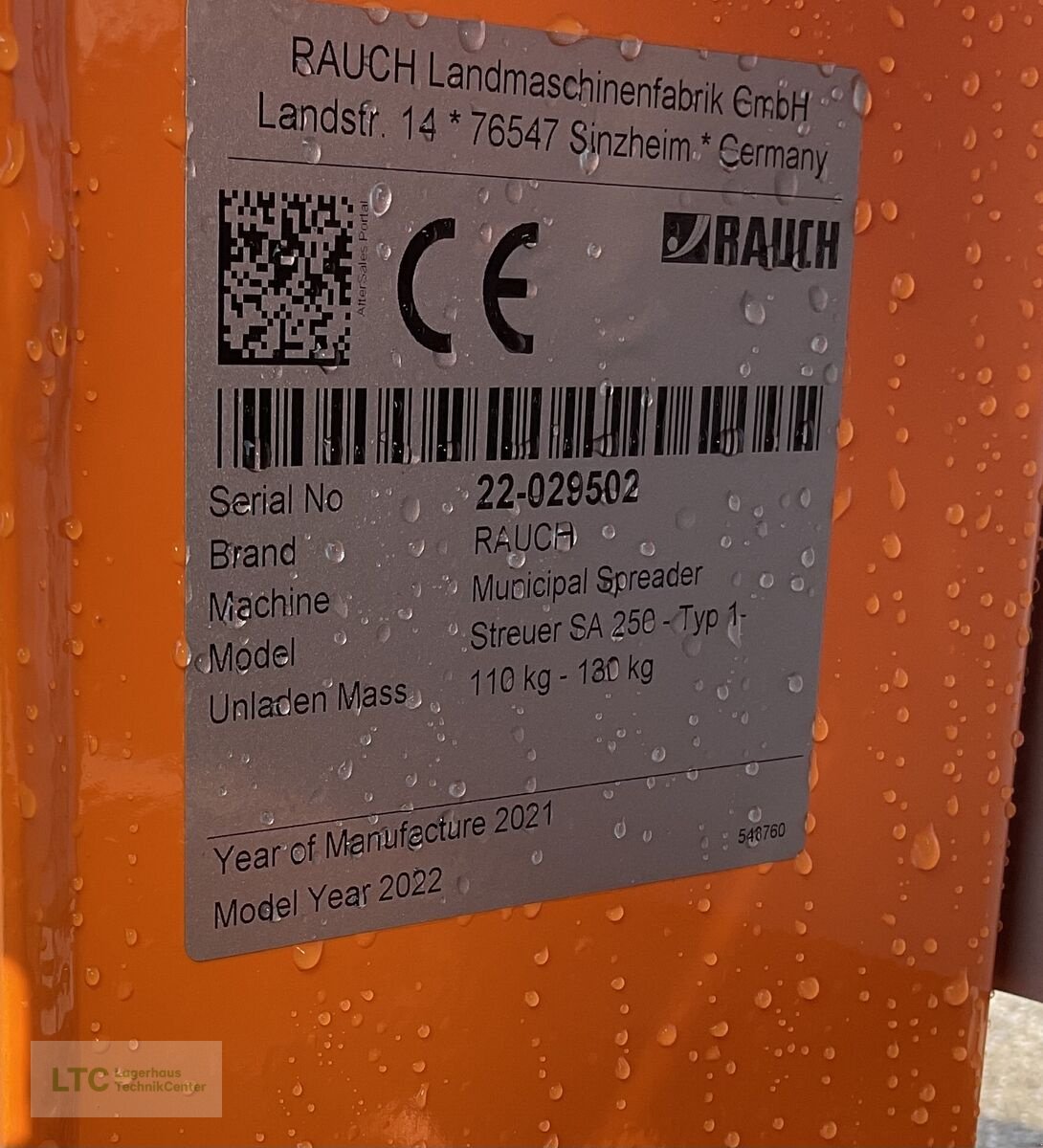 Sandstreuer & Salzstreuer typu Rauch SA 250, Neumaschine w Kalsdorf (Zdjęcie 8)