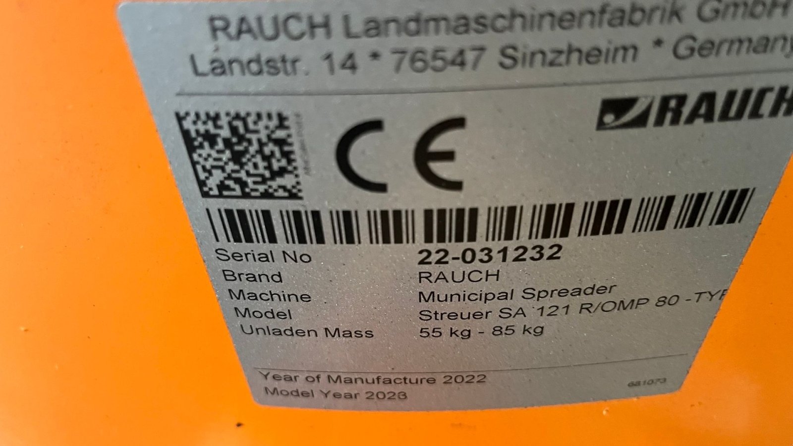 Sandstreuer & Salzstreuer typu Rauch SA121 Hydraulisk trukket, Gebrauchtmaschine v Nørager (Obrázek 4)