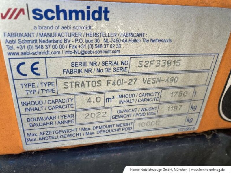 Sandstreuer & Salzstreuer typu Schmidt Schmidt Stratos F40, Gebrauchtmaschine v Heimstetten (Obrázek 5)