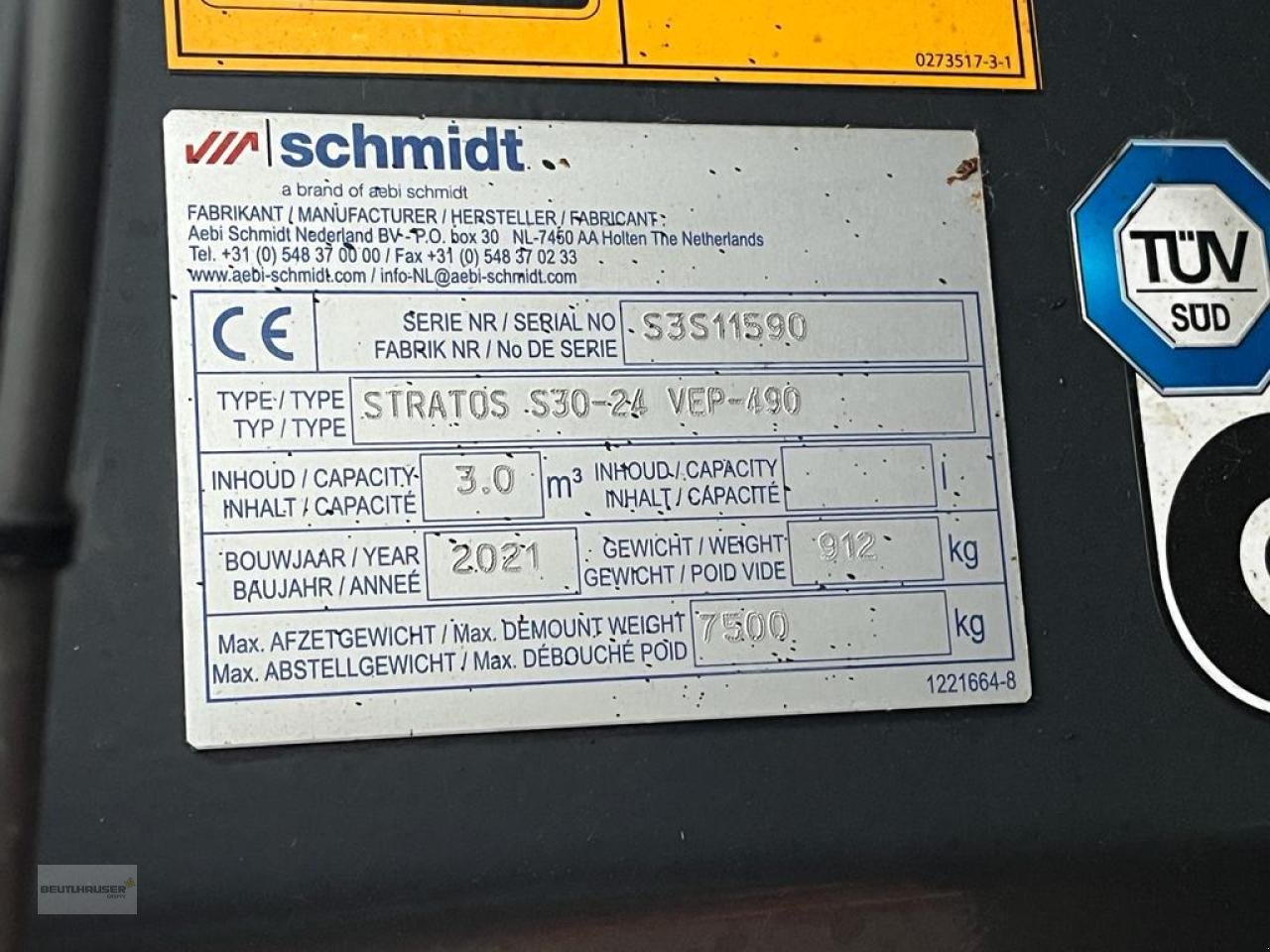 Sandstreuer & Salzstreuer tip Schmidt Schmidt Stratos S 30-24 VEP 490, Gebrauchtmaschine in Hagelstadt (Poză 6)