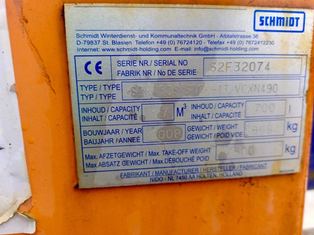 Sandstreuer & Salzstreuer tipa Schmidt Stratos F17K-13, Gebrauchtmaschine u Liebenwalde (Slika 19)