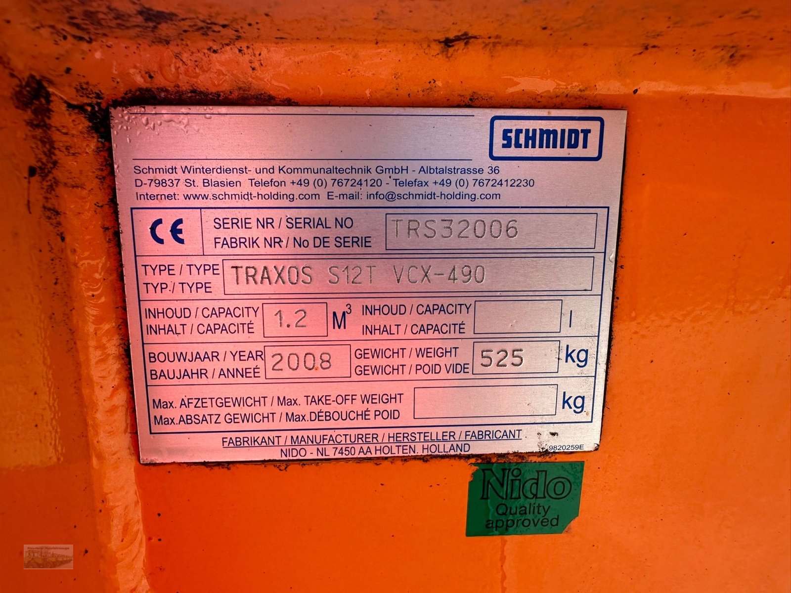 Sandstreuer & Salzstreuer του τύπου Schmidt Traxos S12T VCX, Gebrauchtmaschine σε Kienberg (Φωτογραφία 10)