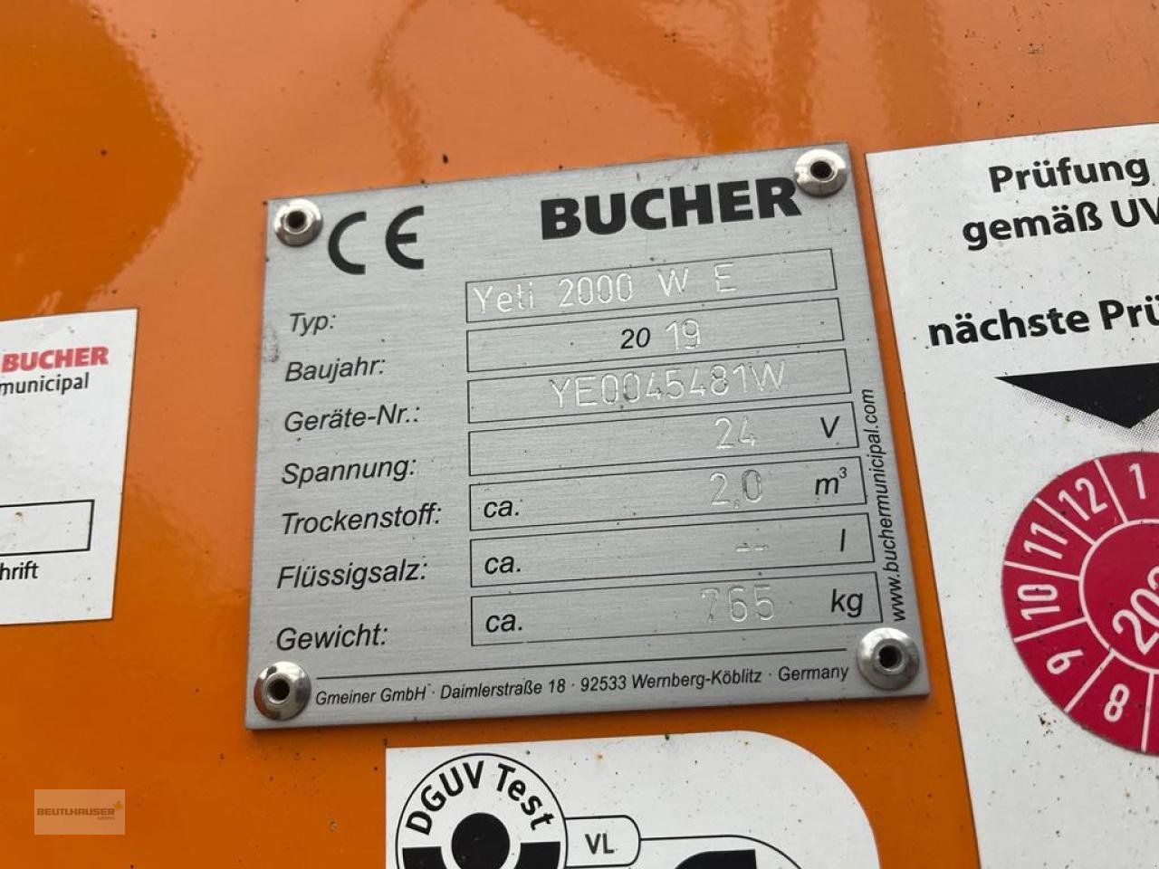 Sandstreuer & Salzstreuer tip Sonstige Bucher Gmeiner Streuer Streuautomat Yeti 2000 W E, Gebrauchtmaschine in Hengersberg (Poză 10)