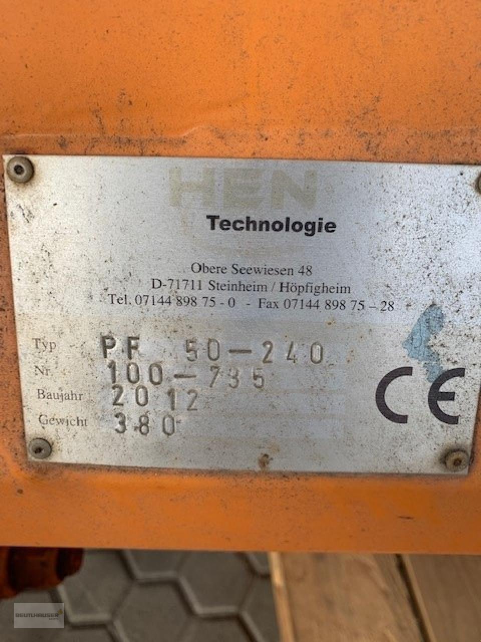 Sandstreuer & Salzstreuer от тип Sonstige HEN Schneepflug PF 50-240, Gebrauchtmaschine в Hagelstadt (Снимка 7)