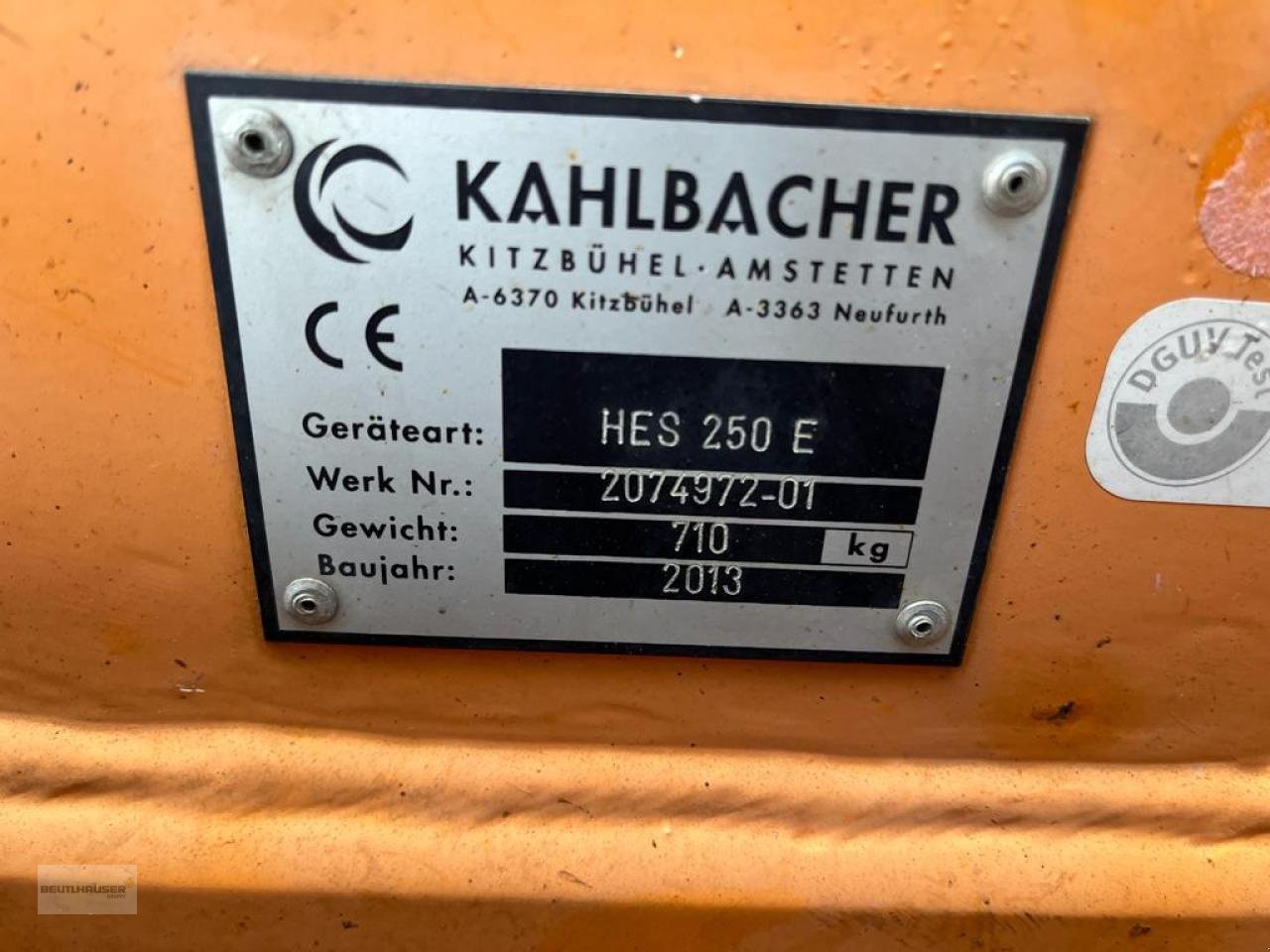 Sandstreuer & Salzstreuer tip Sonstige Kahlbacher Schneepflug HES 250E, Gebrauchtmaschine in Hagelstadt (Poză 5)