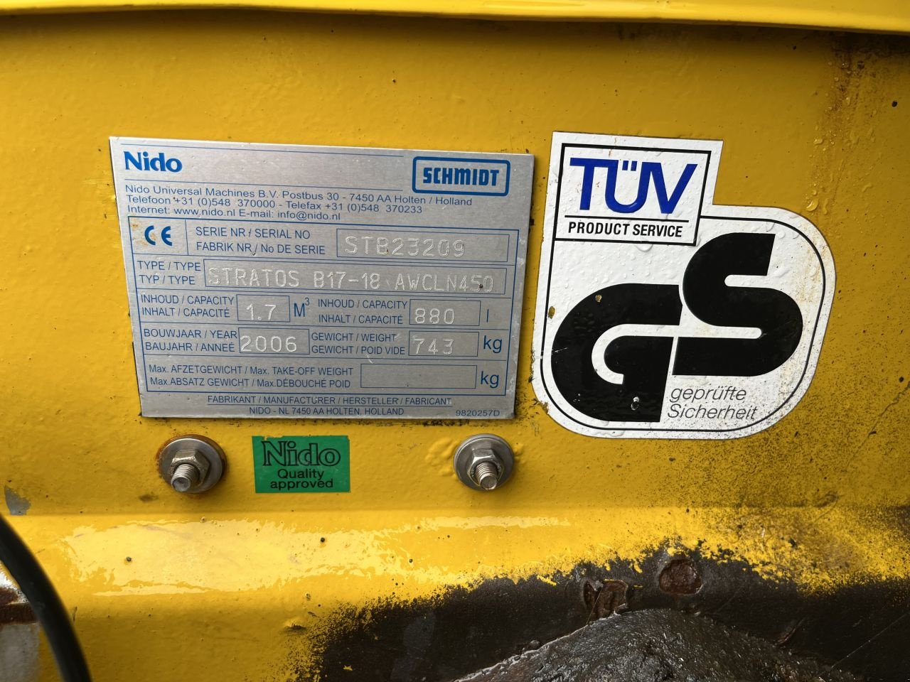 Sandstreuer & Salzstreuer typu Sonstige Nido Stratos B17-18 AWCLN450, Gebrauchtmaschine v Ferwert (Obrázek 8)