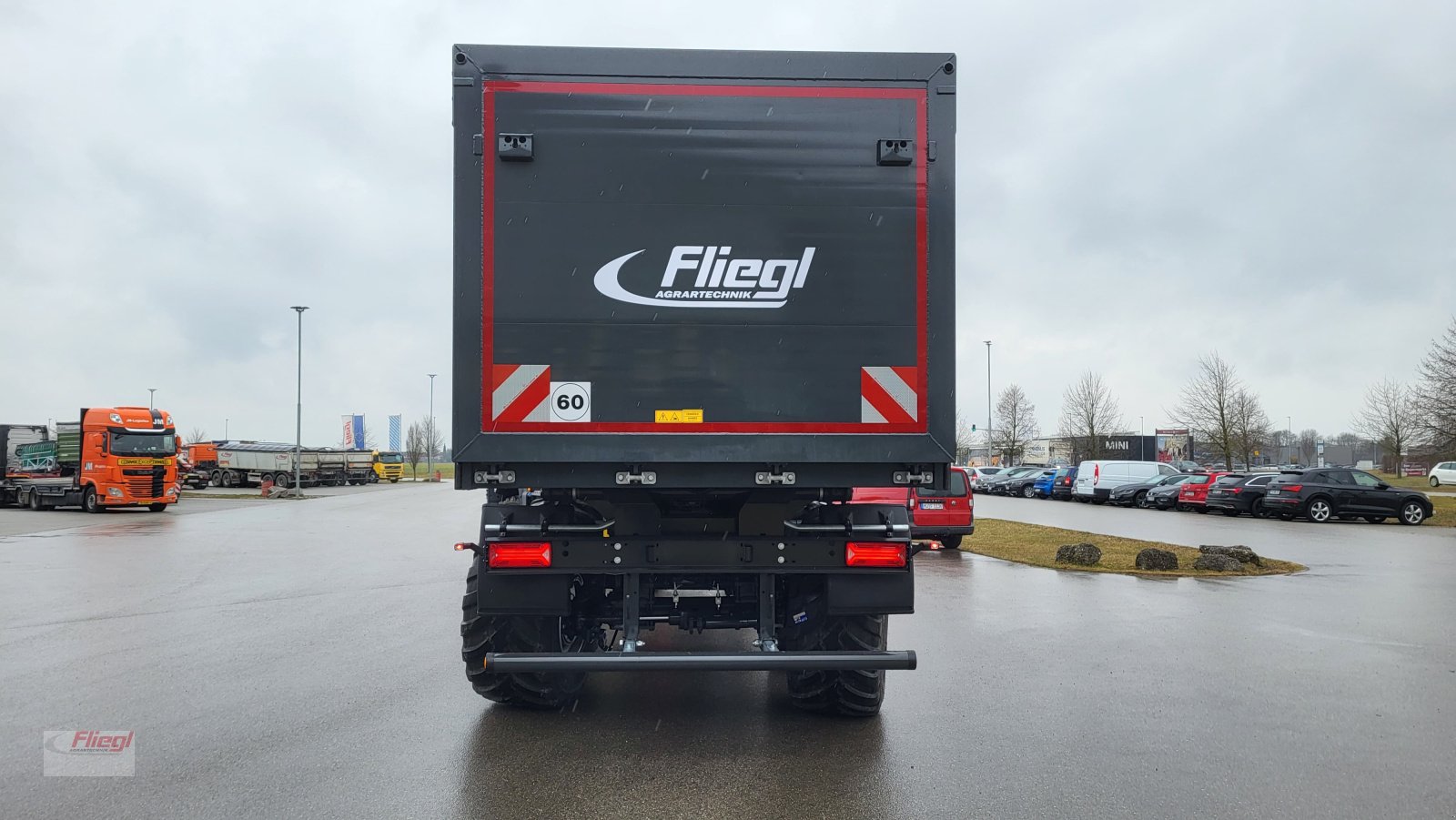 Sattelauflieger typu Fliegl 2-Achs Hinterkipp Sattelauflieger AKM 50, Neumaschine v Mühldorf (Obrázok 4)