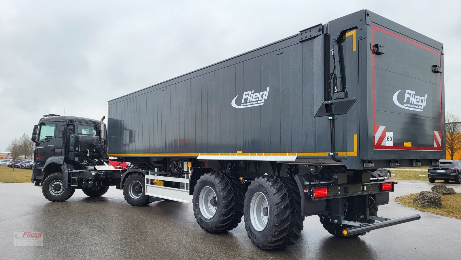Sattelauflieger typu Fliegl 2-Achs Hinterkipp Sattelauflieger AKM 50, Neumaschine v Mühldorf (Obrázok 5)