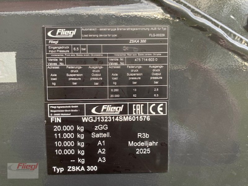 Sattelauflieger типа Fliegl ZSKA 300, Neumaschine в Mühldorf (Фотография 10)