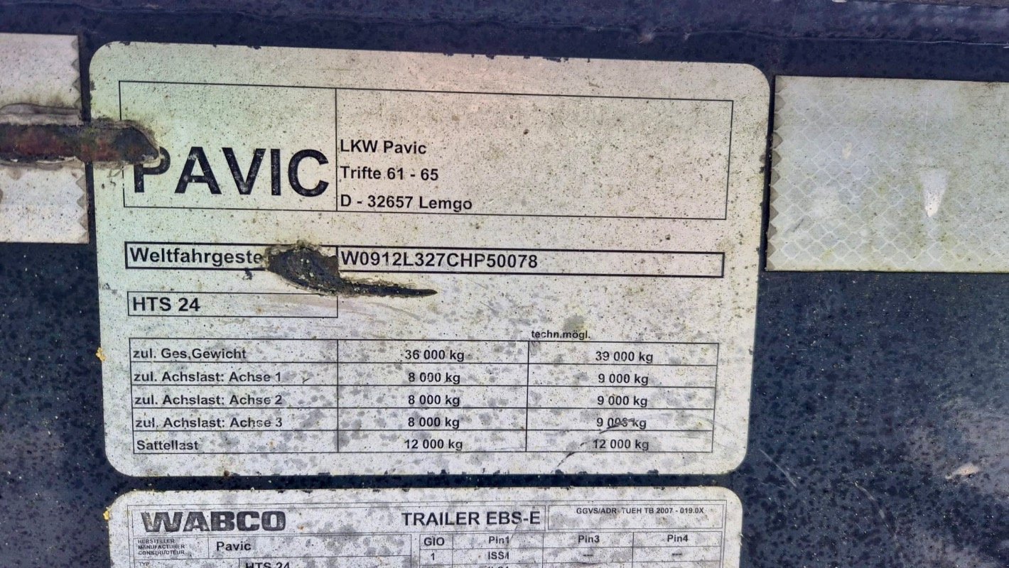 Sattelauflieger typu Sonstige PAVIC HTS 24, Gebrauchtmaschine v Liebenwalde (Obrázek 4)