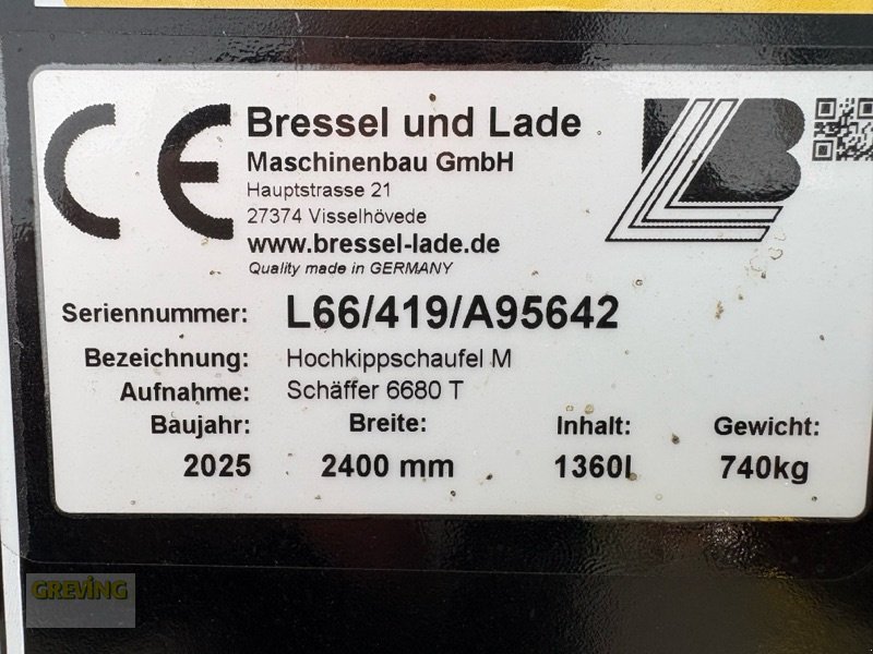 Schaufel des Typs Bressel & Lade Hochkippschaufel, Neumaschine in Greven (Bild 9)