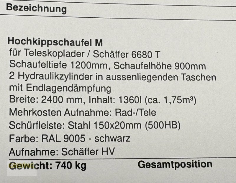 Schaufel des Typs Bressel & Lade Hochkippschaufel, Neumaschine in Greven (Bild 10)