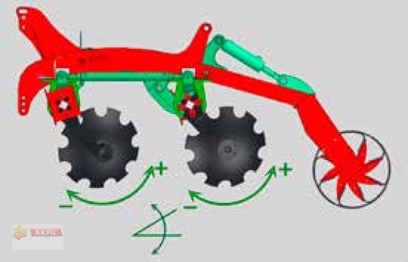 Scheibenegge des Typs Akpil Bison 30 hydr. Winkelverstellung, Neumaschine in Neumarkt (Bild 4)