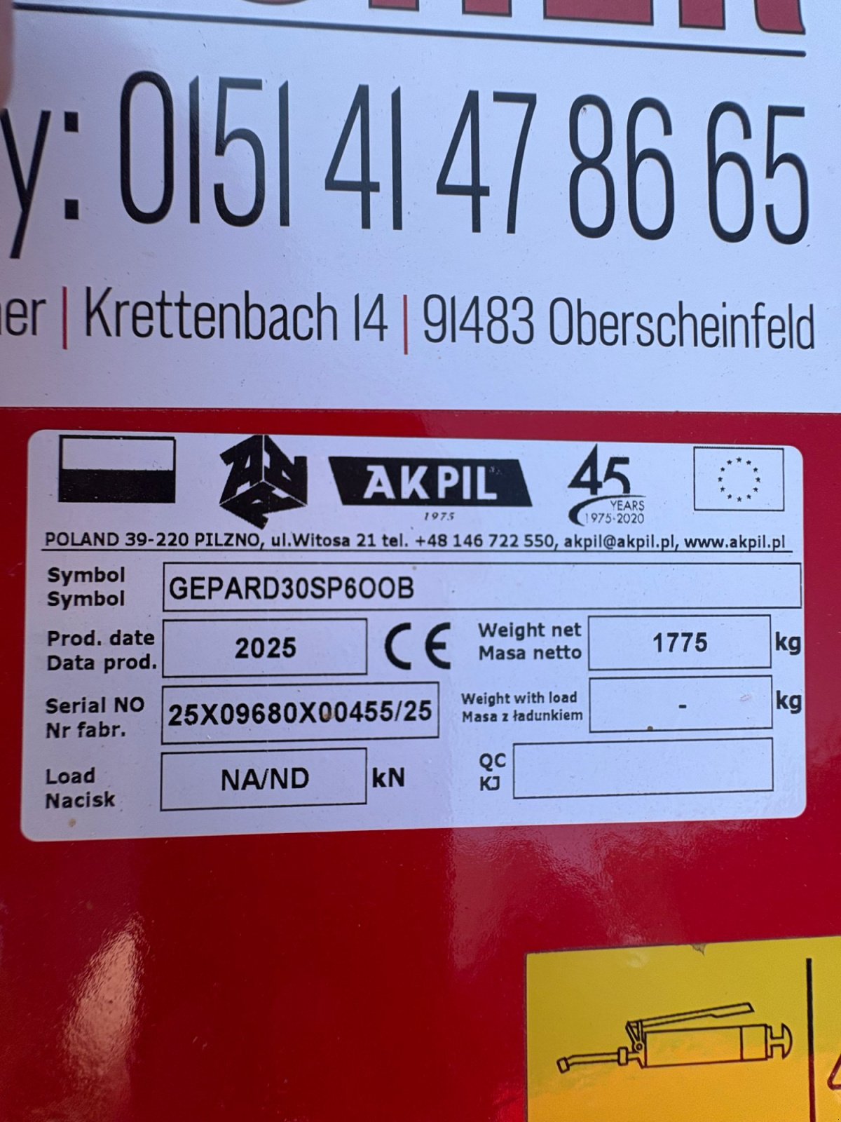 Scheibenegge van het type Akpil Gepard 30 D, Neumaschine in Oberscheinfeld (Foto 5)