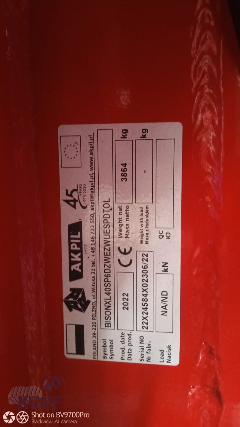Scheibenegge typu Akpil Scheibenegge Akpil Bison XL / 4,0 m hydrl. klappbar, Gebrauchtmaschine v Schutterzell (Obrázek 2)
