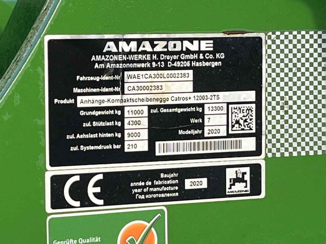 Scheibenegge of the type Amazone Catros+ 12003-2TS, Gebrauchtmaschine in Elmenhorst-Lanken (Picture 2)