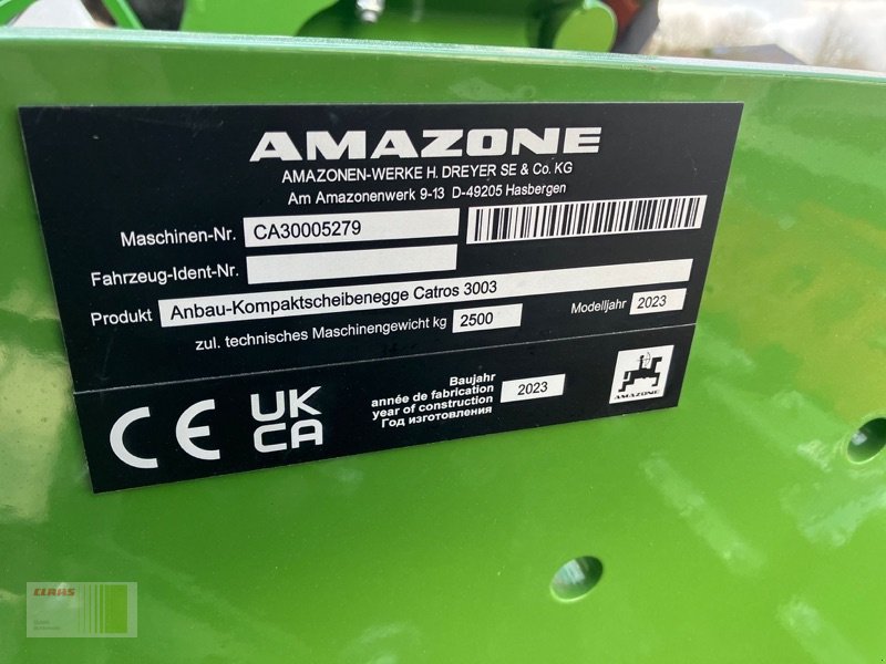 Scheibenegge typu Amazone Catros+ 3003, Neumaschine v Bordesholm (Obrázek 4)