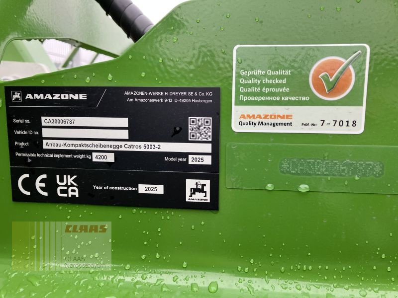 Scheibenegge типа Amazone CATROS+ 5003-2 + FW 2500-580, Neumaschine в Bad Abbach (Фотография 16)