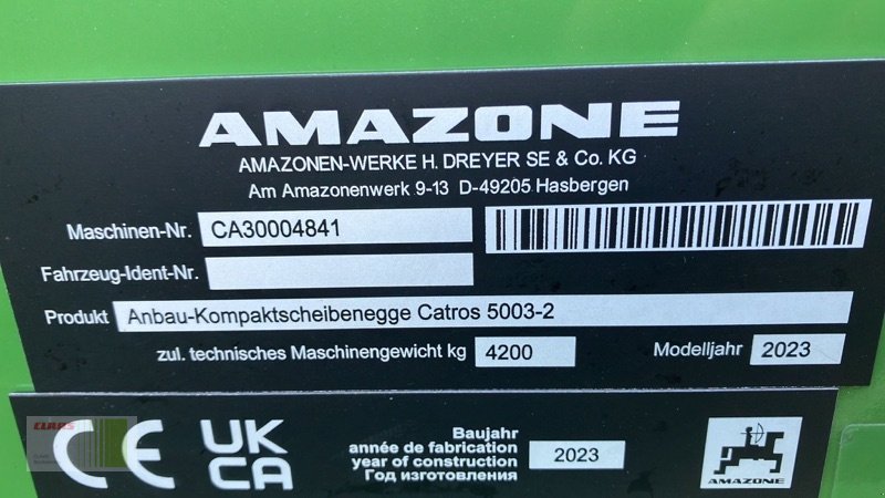 Scheibenegge tipa Amazone Catros 5003-2, Neumaschine u Bordesholm (Slika 4)