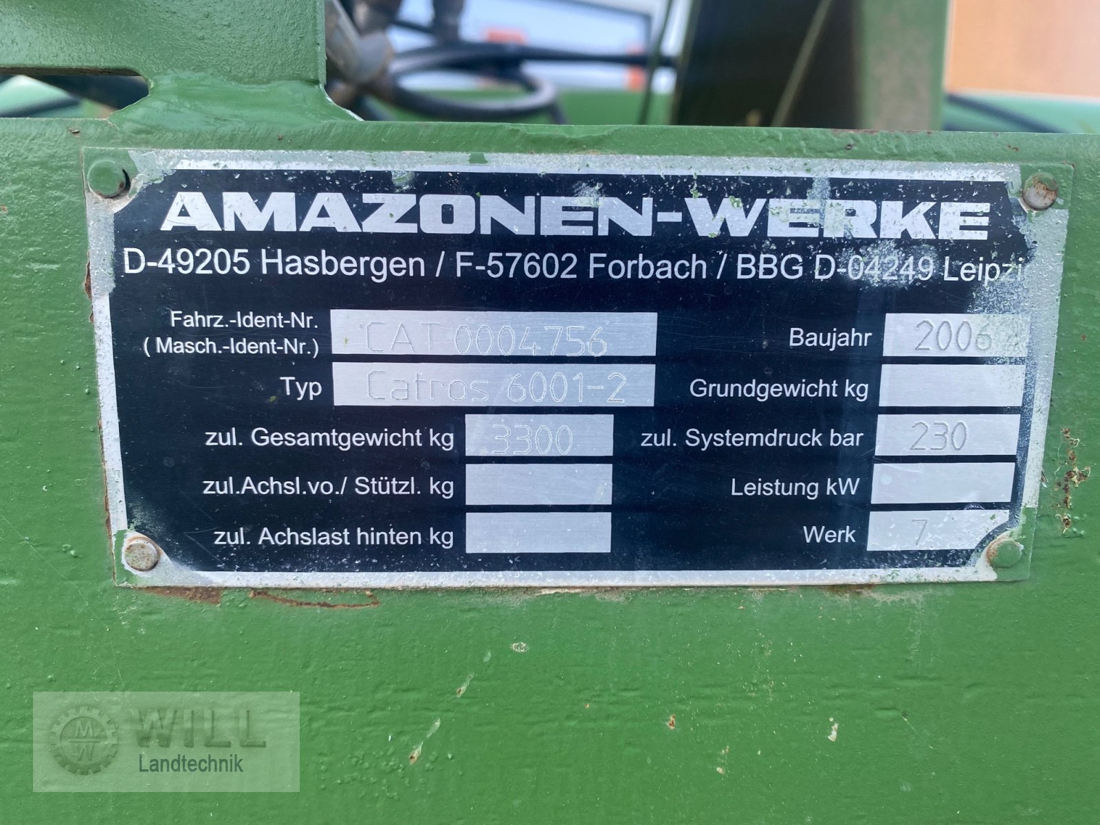 Scheibenegge tip Amazone CATROS 6000-2, Gebrauchtmaschine in Rudendorf (Poză 4)