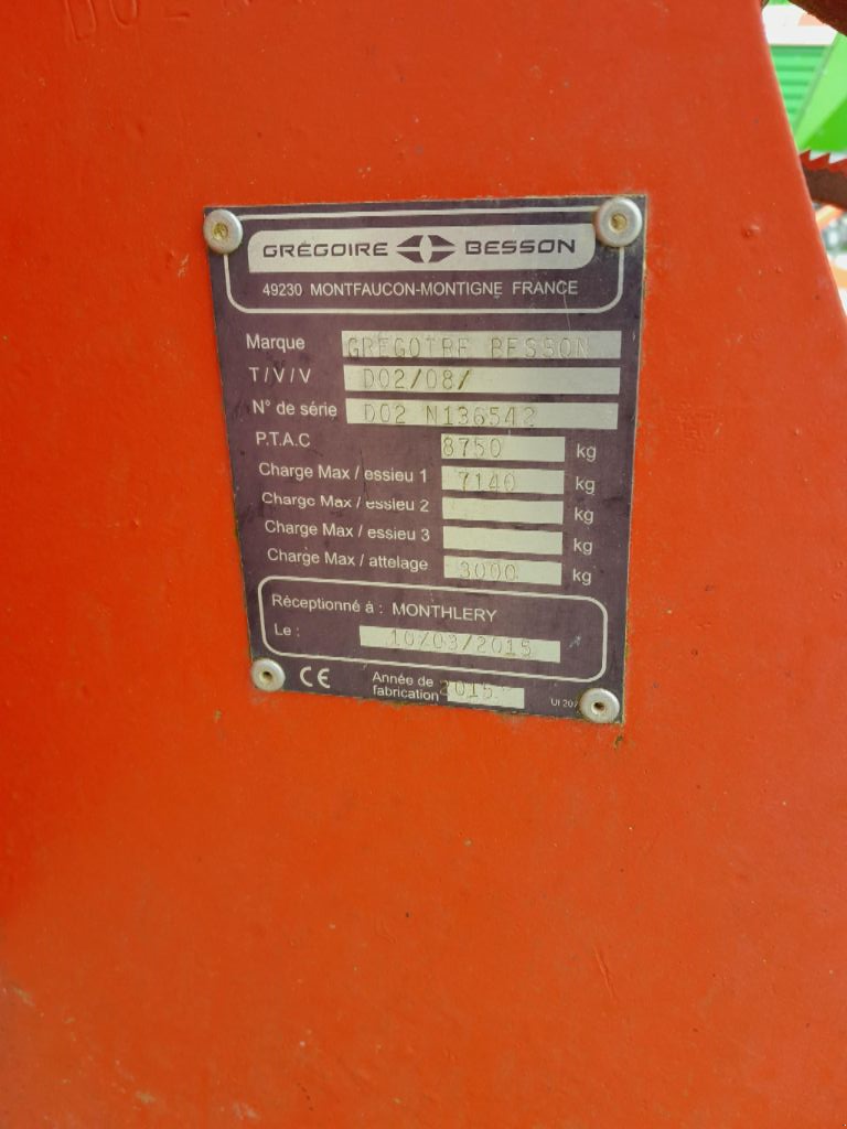 Scheibenegge des Typs Gregoire-Besson ACERO, Gebrauchtmaschine in BAZOGES EN PAREDS (Bild 8)