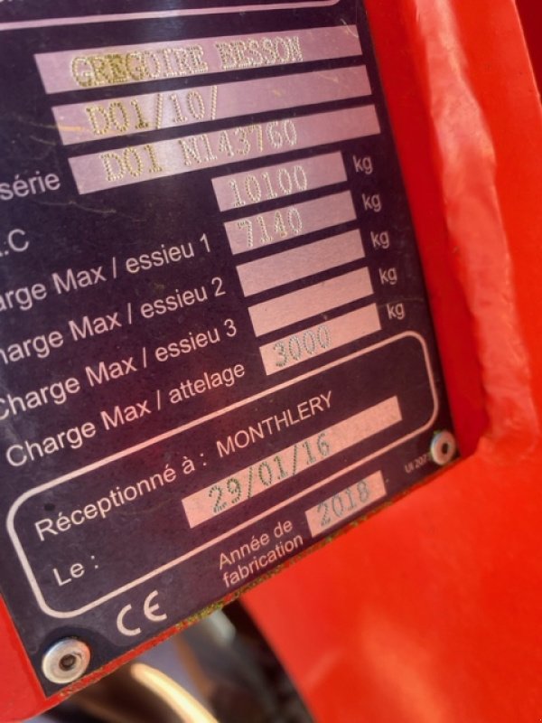 Scheibenegge Türe ait Gregoire 44 DISQUES, Gebrauchtmaschine içinde Wargnies Le Grand (resim 10)