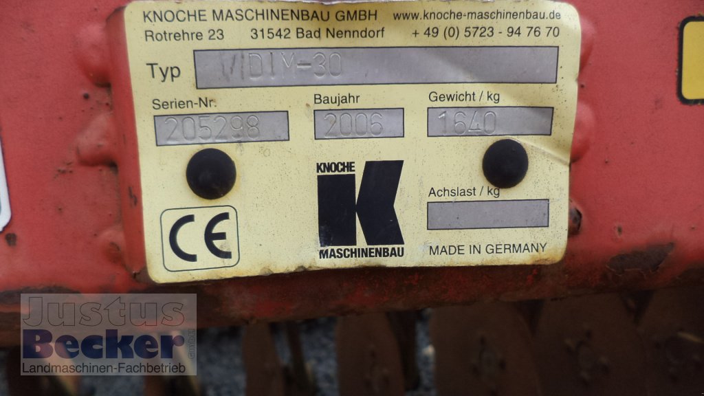 Scheibenegge tip Knoche DIM 30, Gebrauchtmaschine in Weimar-Niederwalgern (Poză 4)