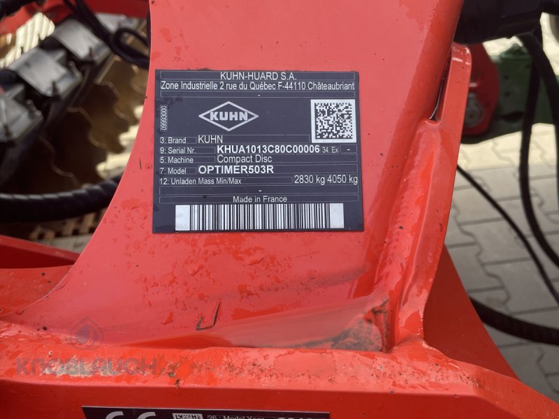 Scheibenegge del tipo Kuhn Optimer + 503R, Gebrauchtmaschine In Ringsheim (Immagine 5)