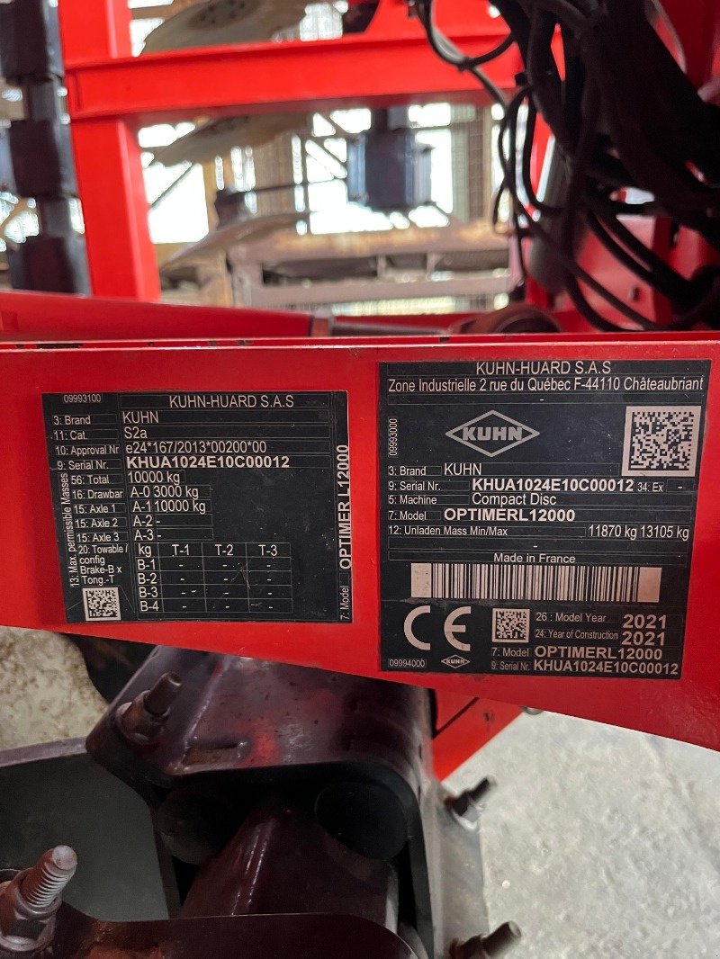 Scheibenegge of the type Kuhn Optimer L 12000, Gebrauchtmaschine in Ebersbach (Picture 12)