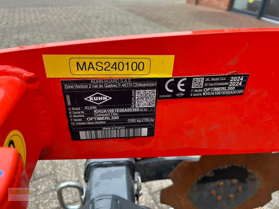 Scheibenegge of the type Kuhn Optimer L 300, Gebrauchtmaschine in Ahaus (Picture 13)