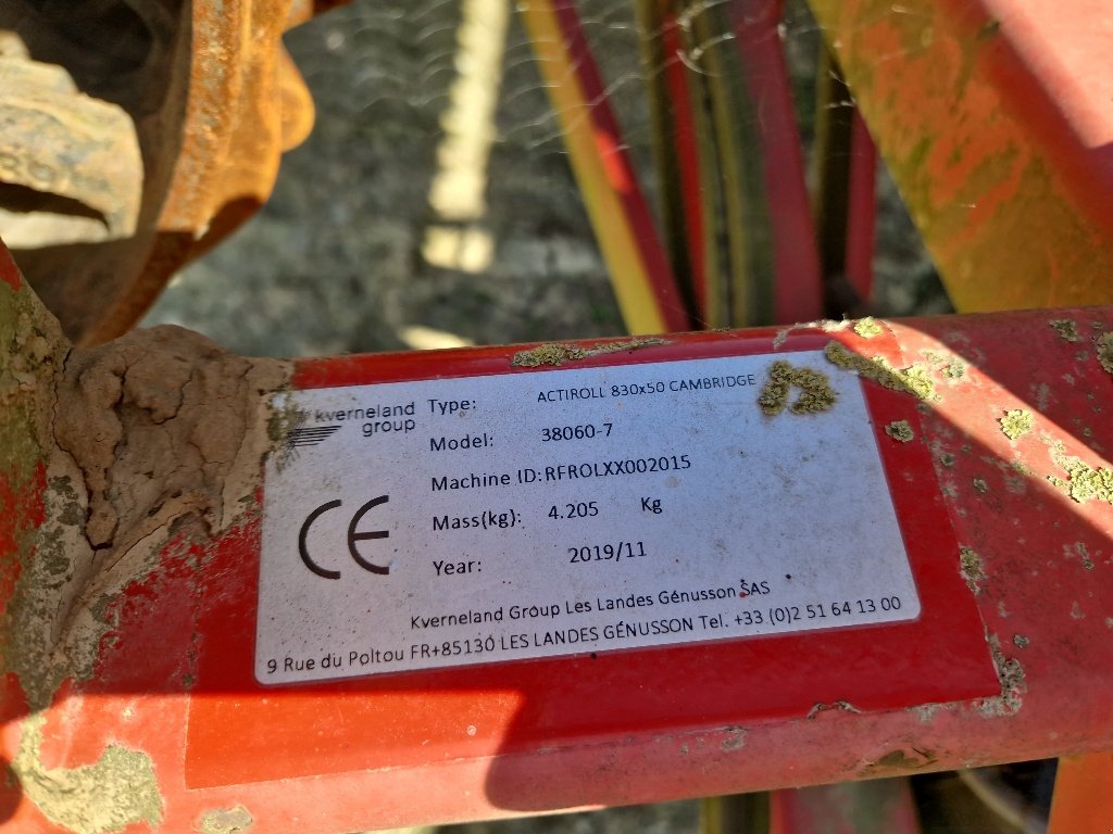 Scheibenegge типа Kverneland Actiroll 830, Gebrauchtmaschine в COULVAIN (Фотография 7)