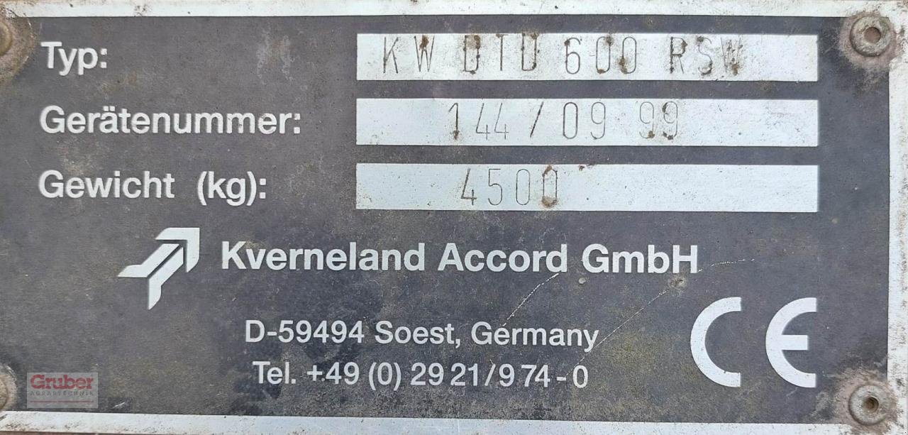 Scheibenegge des Typs Kverneland DTD 600 RSW, Gebrauchtmaschine in Elsnig (Bild 13)